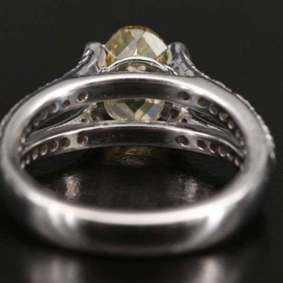 18K 1.88 CTW GENUINE-NATURAL Diamond Ring with GIA Report - Picture 6 of 11